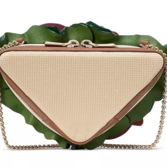 NWT KATE SPADE Glamwich Sandwich Embellished Micro Crossbody Bag Purse Novelty - Picture 5 of 6